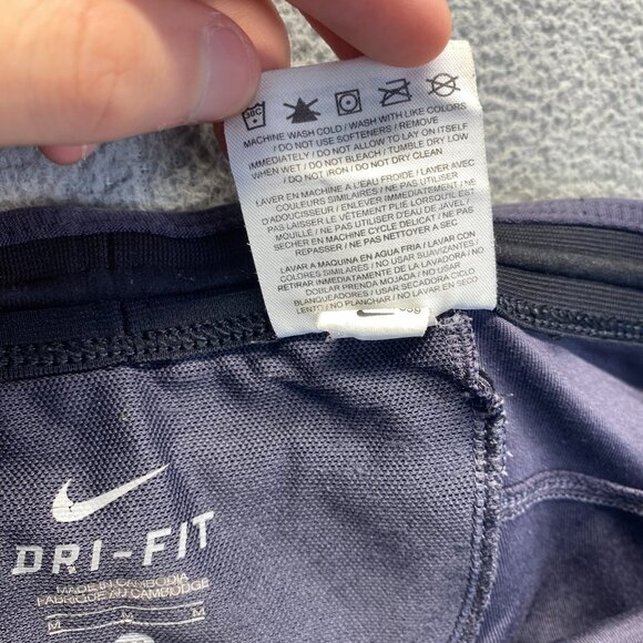 Nike Womens Dri FIT Running Training Capri Cropped Gray Leggings Size M,Pocket - Picture 11 of 15